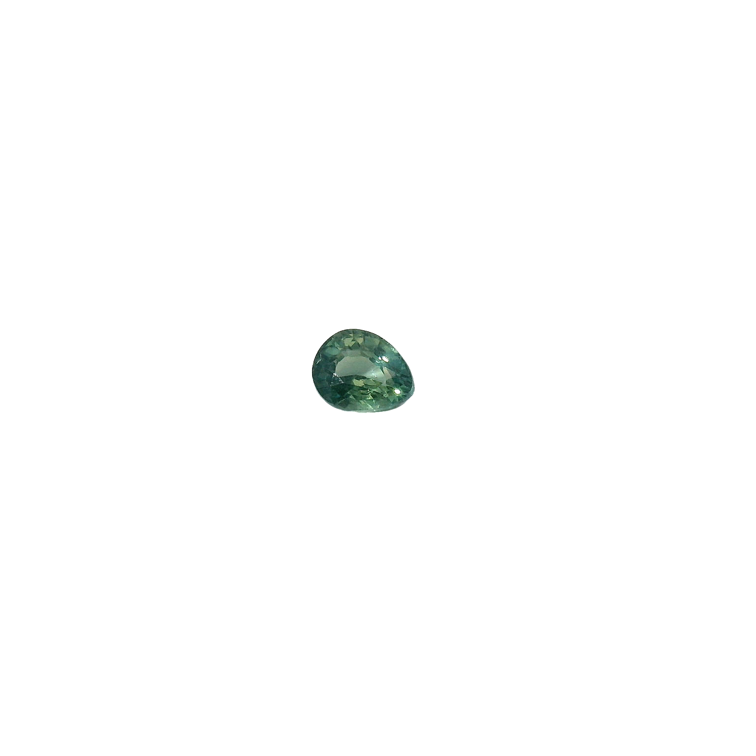 green pear shape sapphire