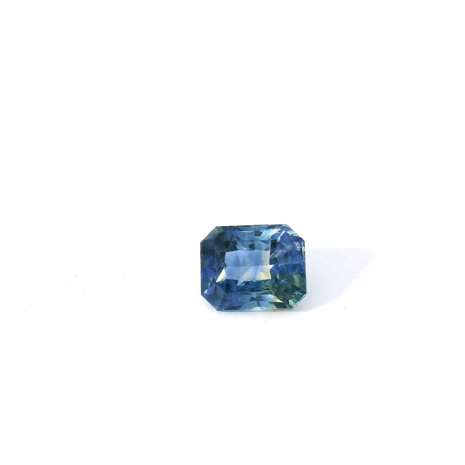 bi-color radiant cut sapphire