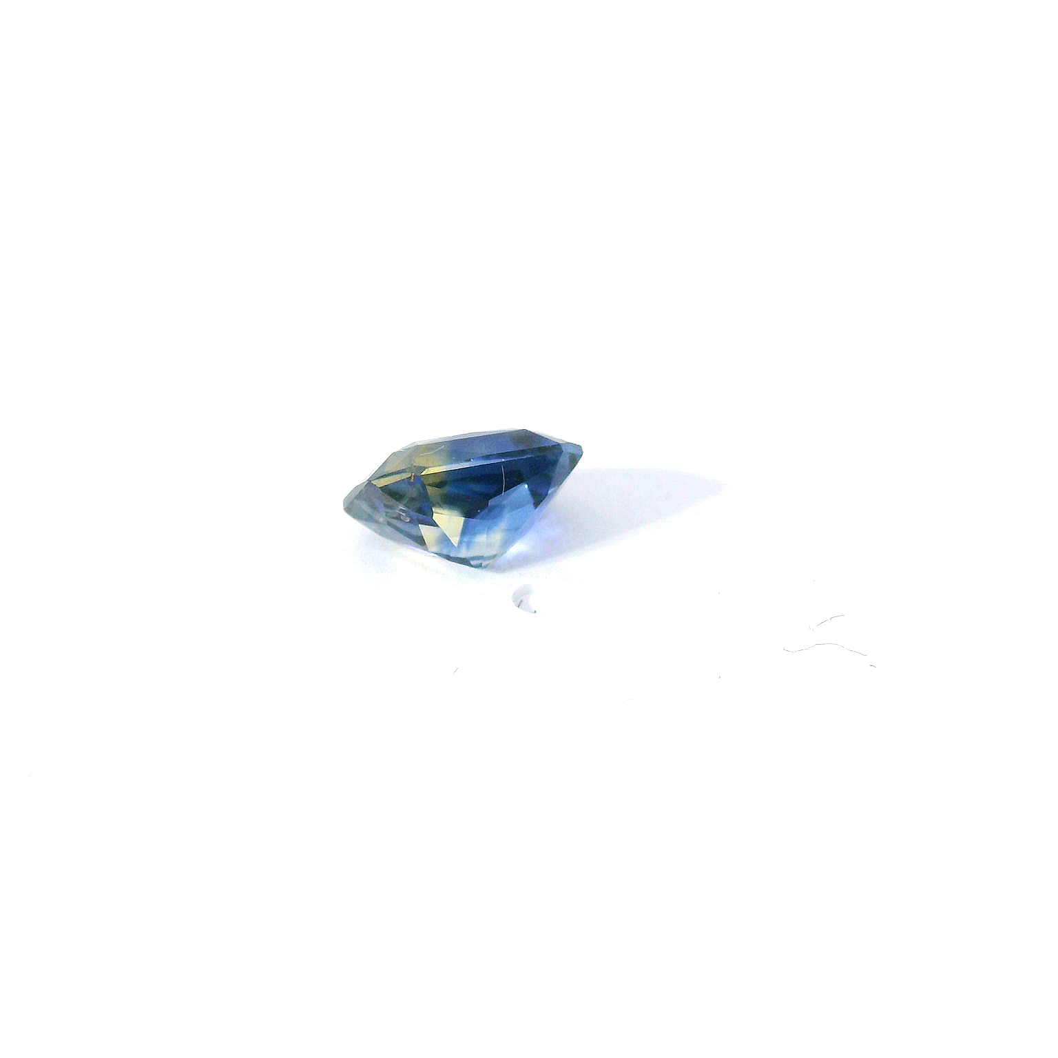 bi-color radiant cut sapphire
