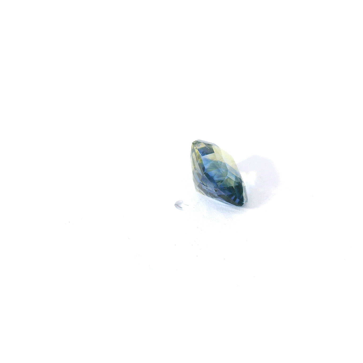 bi-color radiant cut sapphire