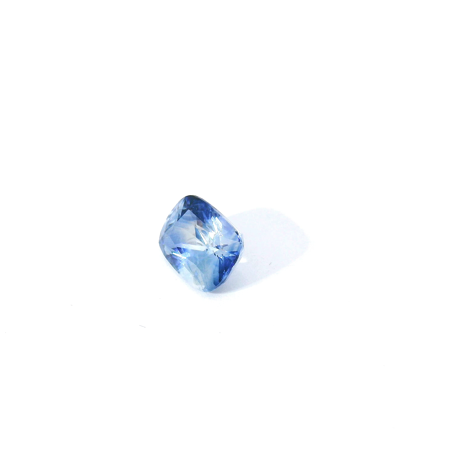 cushion cut blue sapphire