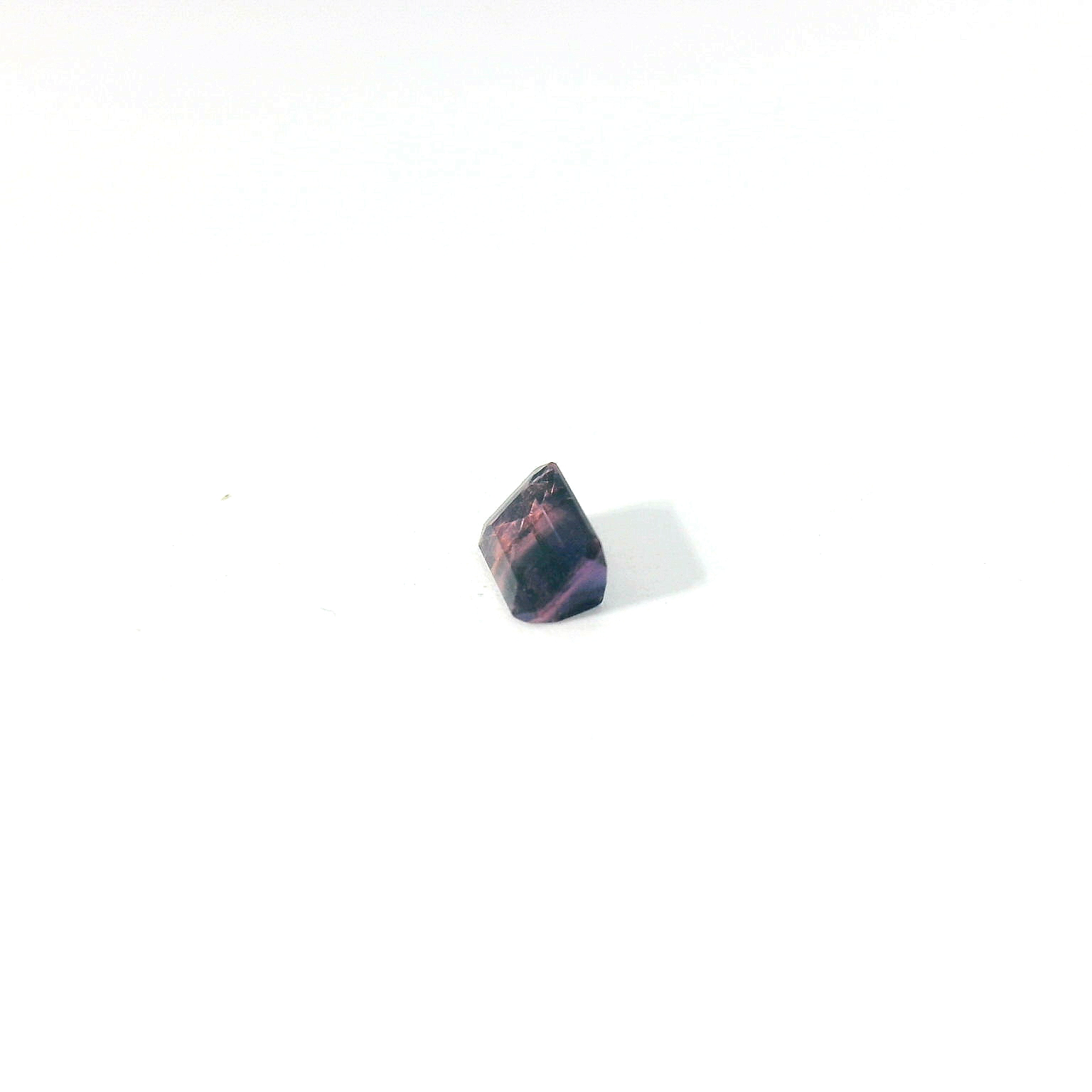 bi-color emerald cut sapphire