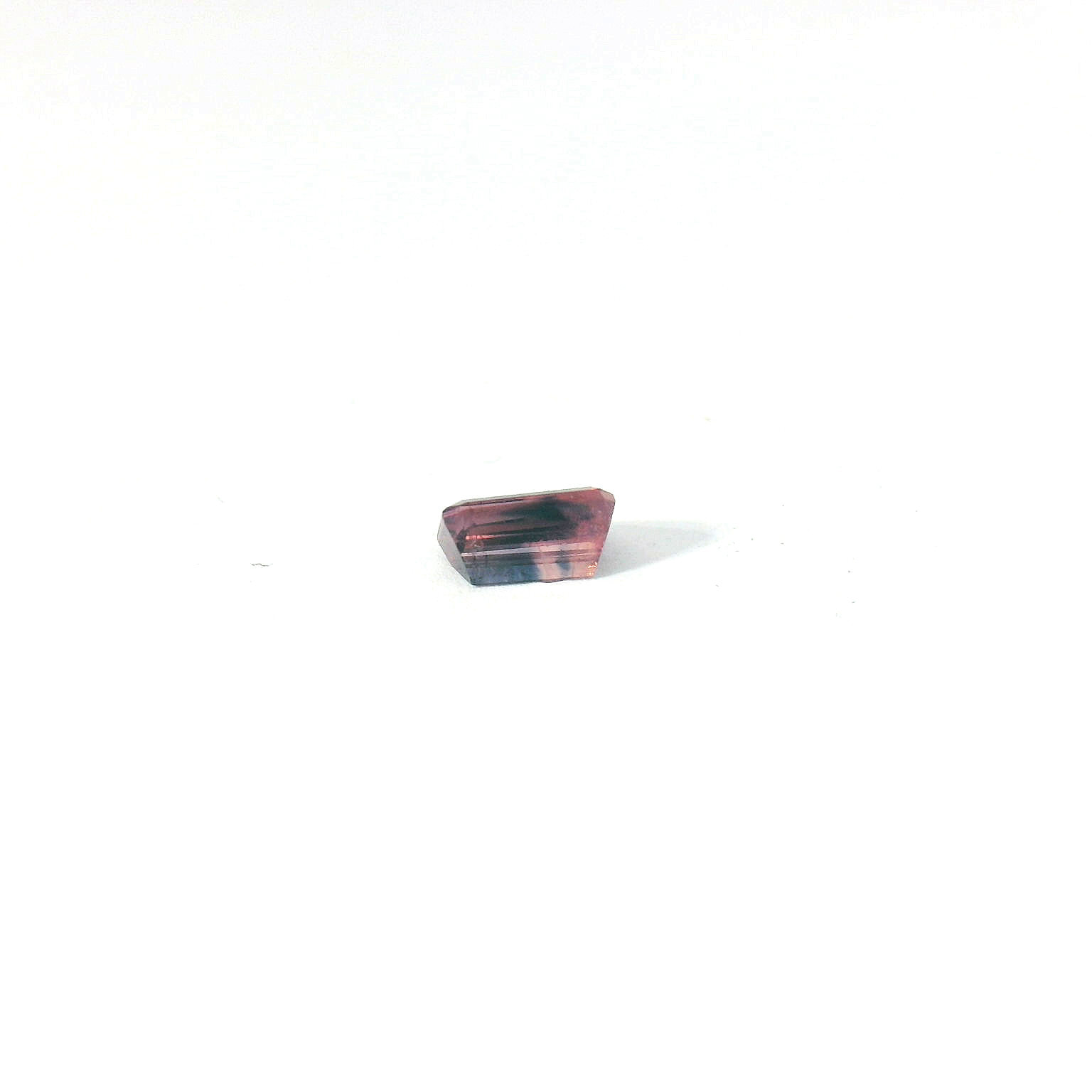 bi-color emerald cut sapphire