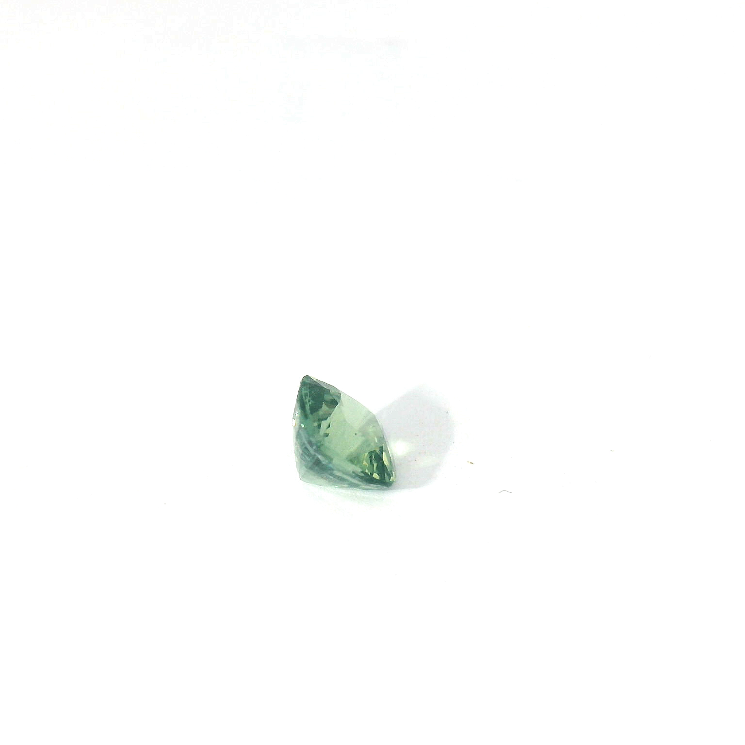 green cushion sapphire