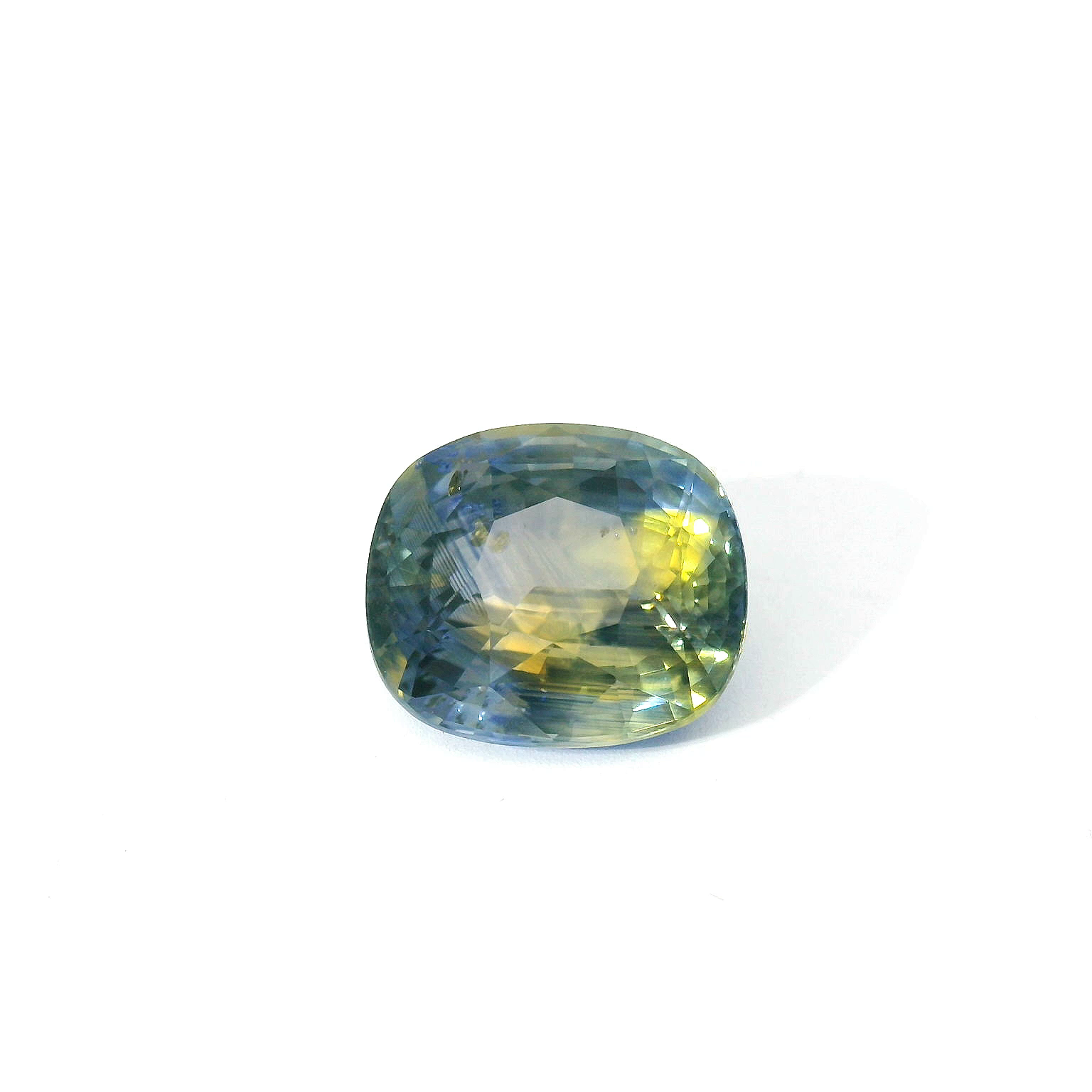 Multi-Colored cushion sapphire