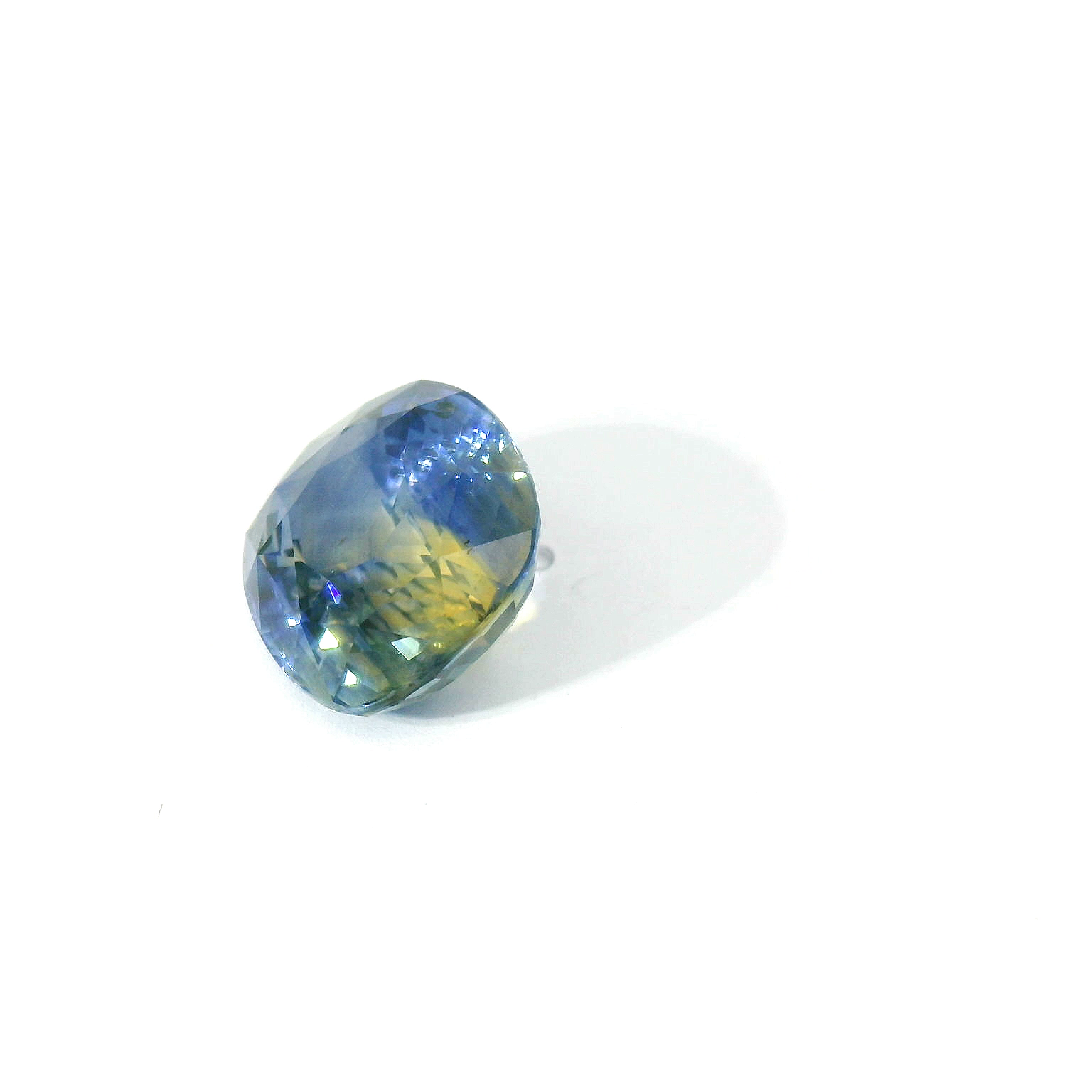 Multi-Colored cushion sapphire