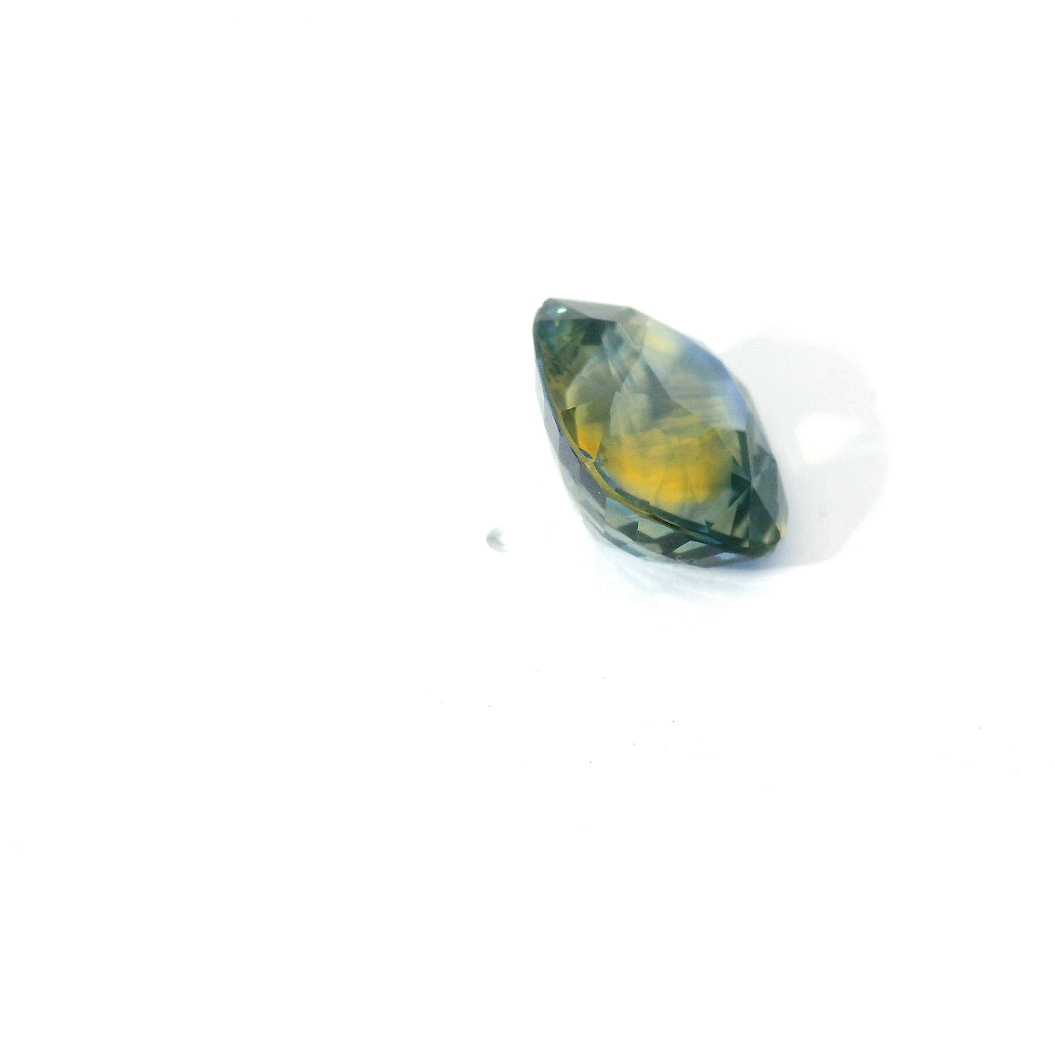 Multi-Colored cushion sapphire