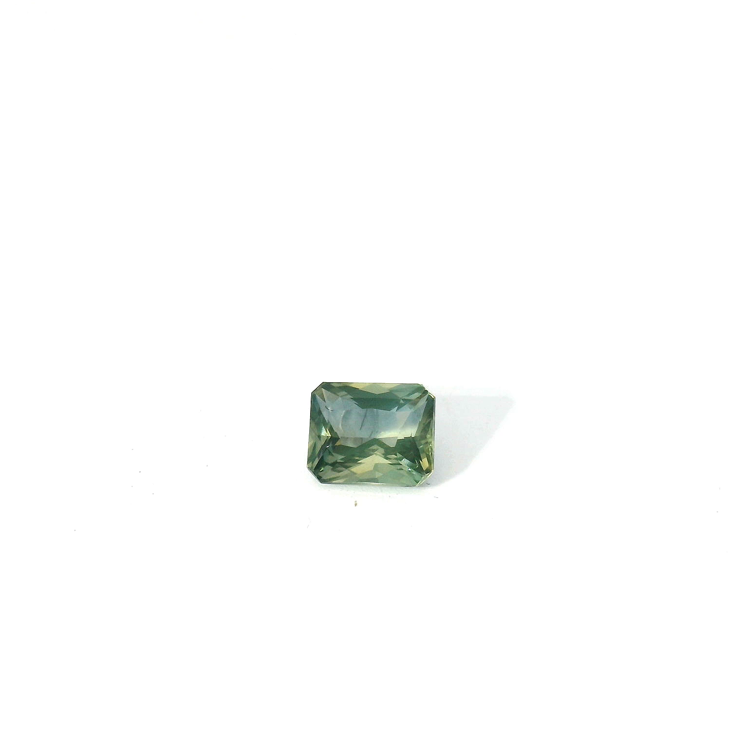 green radiant sapphire