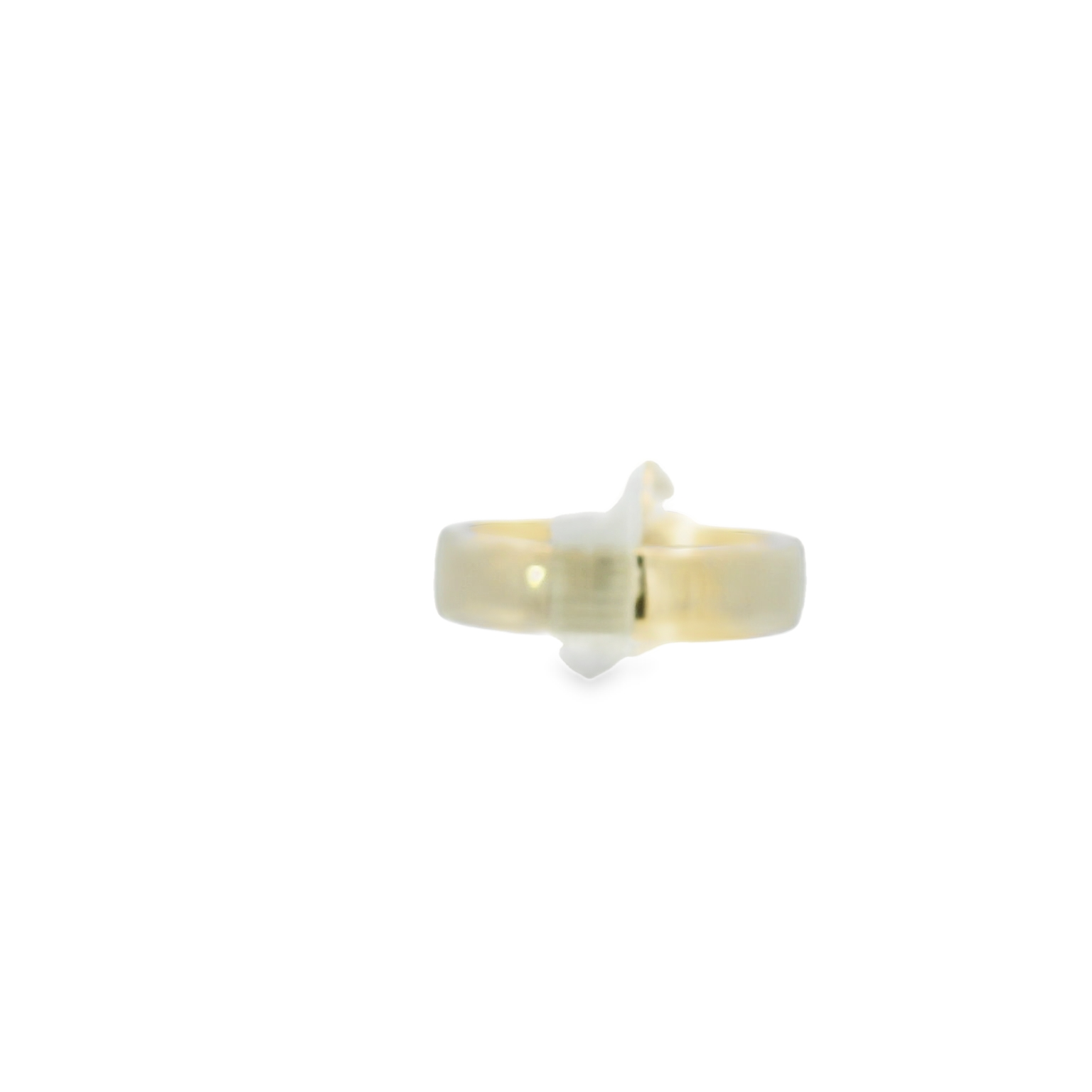 Yellow Gold Multistone Ring with Emerald Cut Diamond