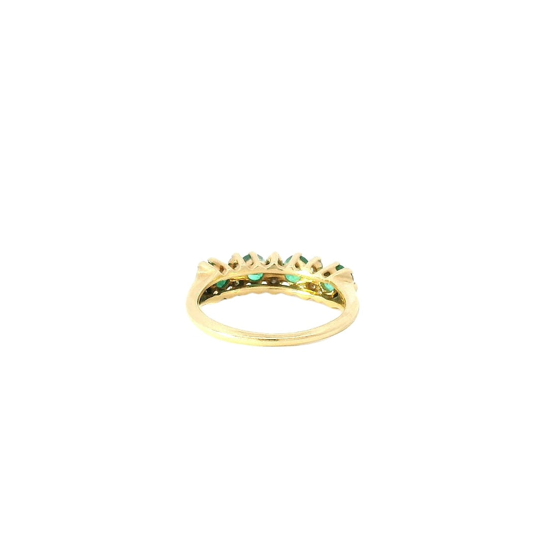 Vintage 14kyg Emerald & Diamond Ring