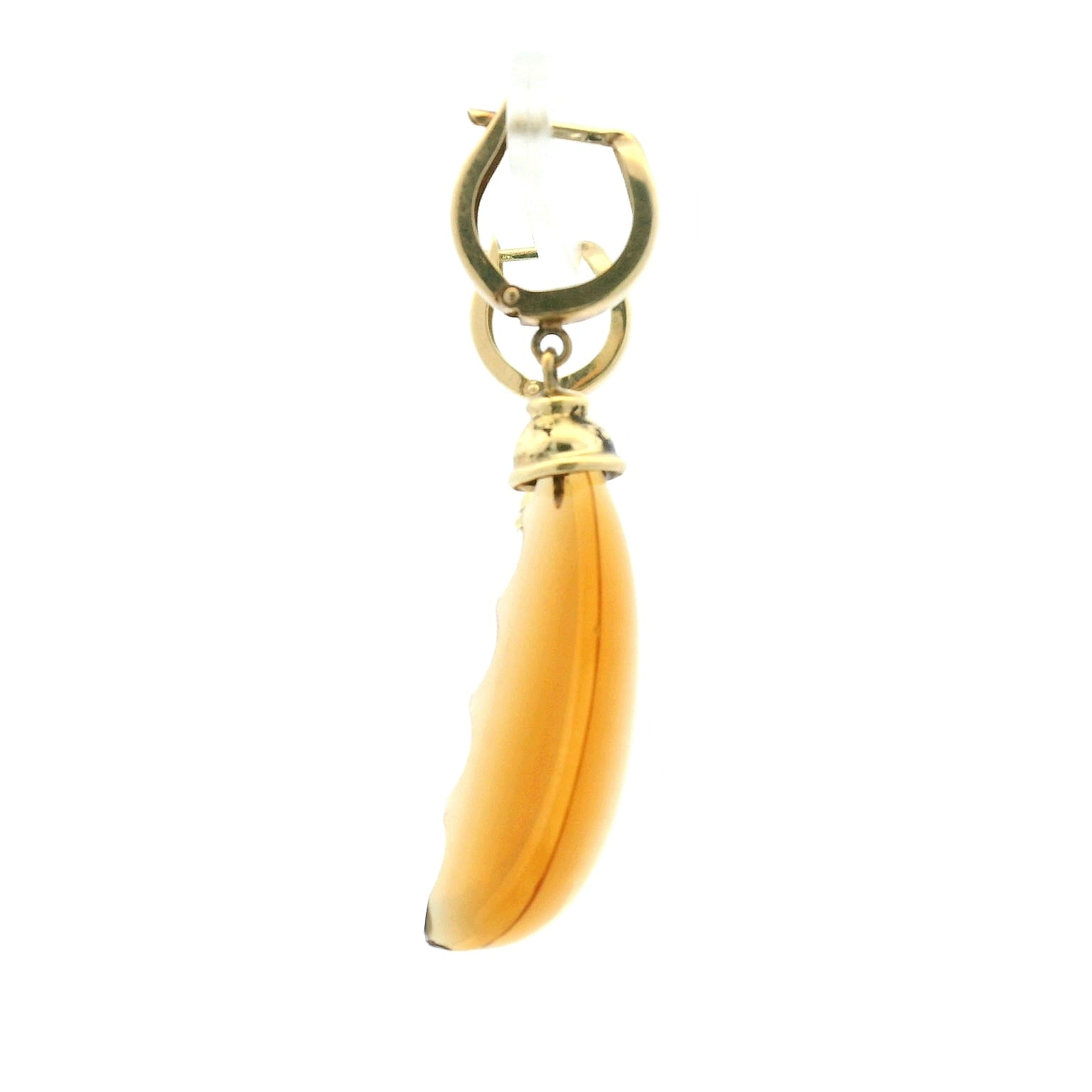 Elegant Amber Drop Earrings