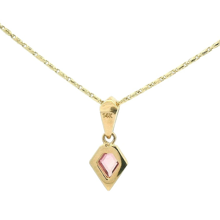 14KYG Fantasy Cut Sapphire Pendant