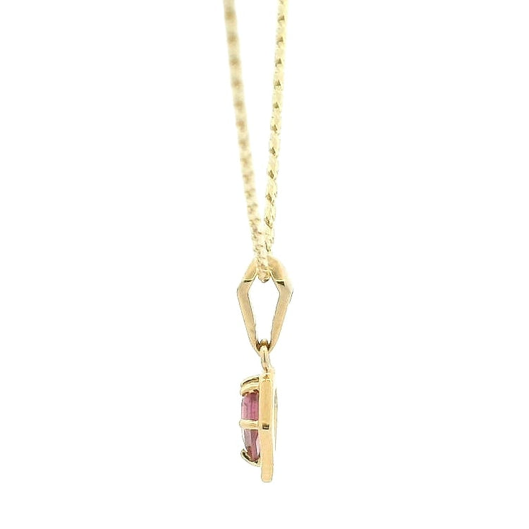 14KYG Fantasy Cut Sapphire Pendant