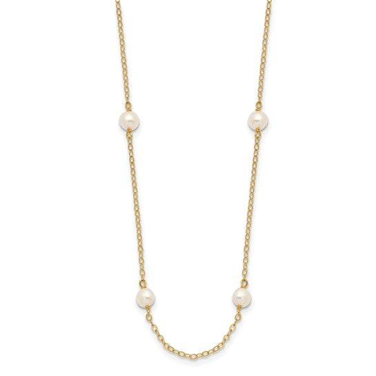 14K GOLD PEARL BY THE YARD NECKLACE
