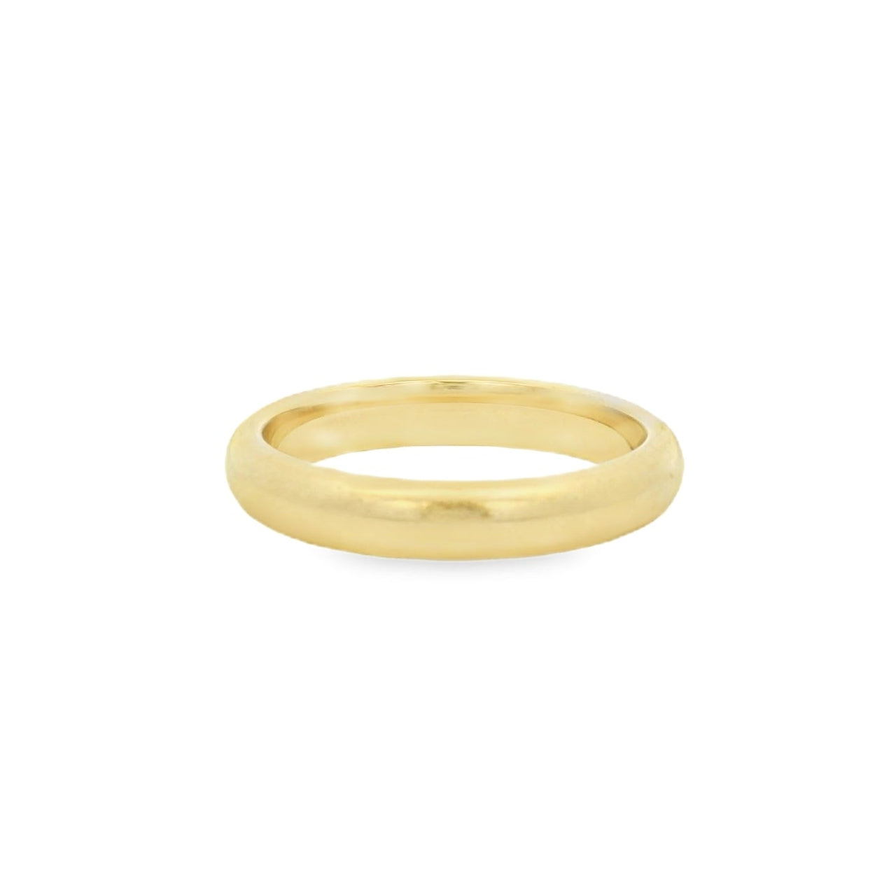 14K Yellow Gold Satin Plain Wedding Band Size 9 MM: 4 DWT: 3.75