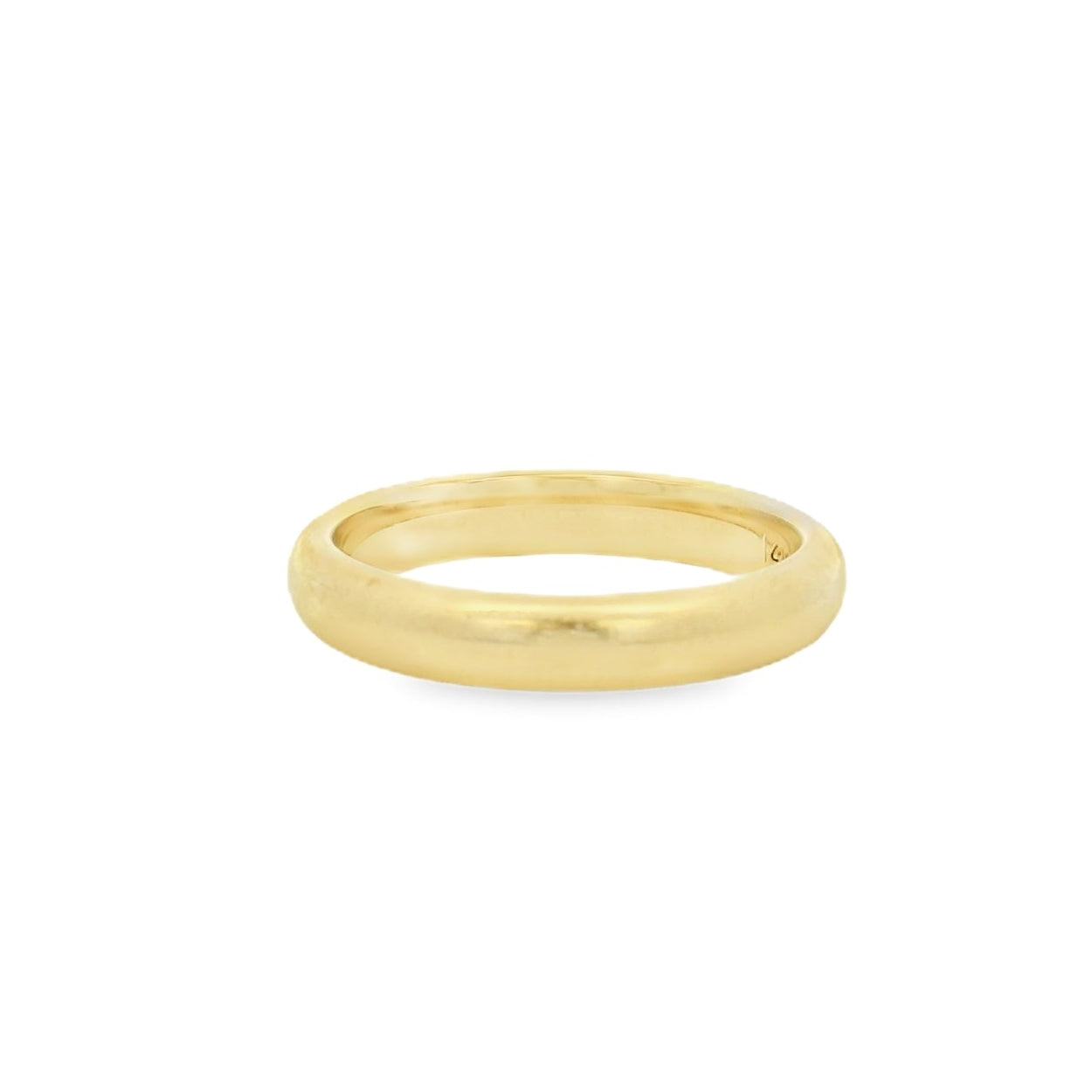14K Yellow Gold Satin Plain Wedding Band Size 9 MM: 4 DWT: 3.75