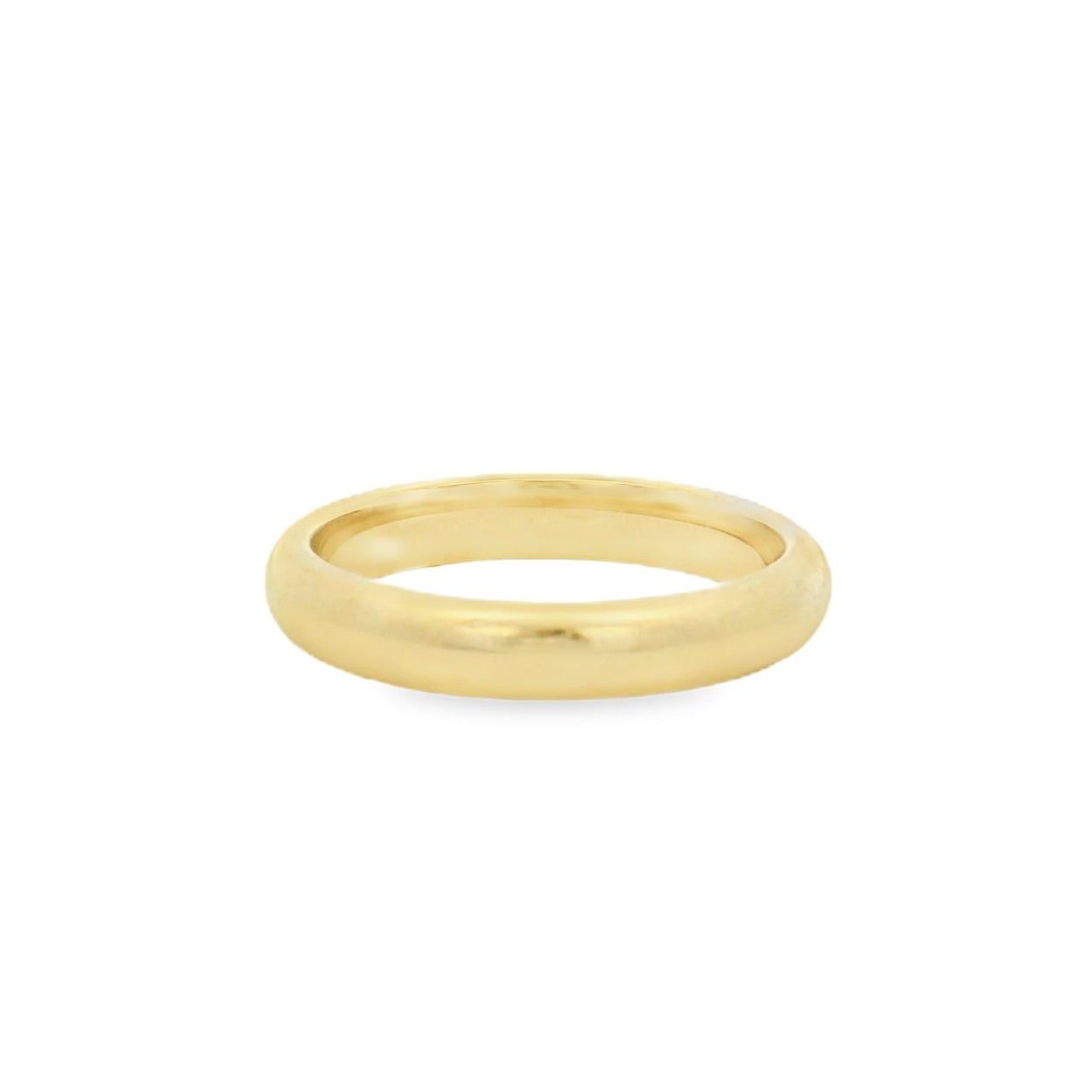 14K Yellow Gold Satin Plain Wedding Band Size 9 MM: 4 DWT: 3.75