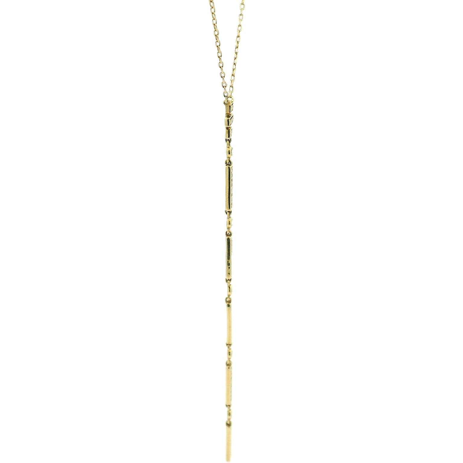14KYG Lariat Charm Necklace