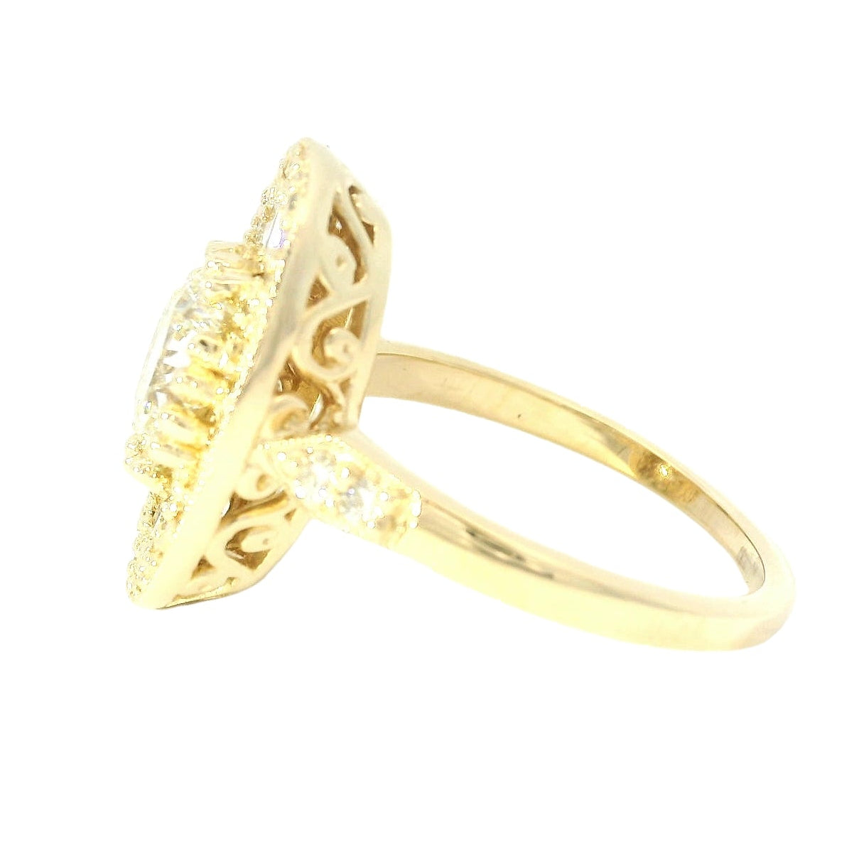 Elegant Diamond Halo Ring