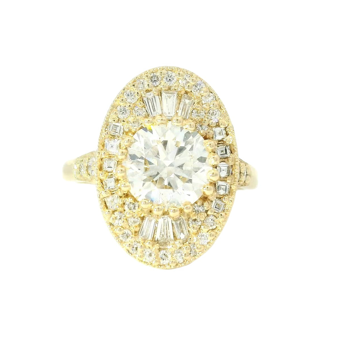 Elegant Diamond Halo Ring