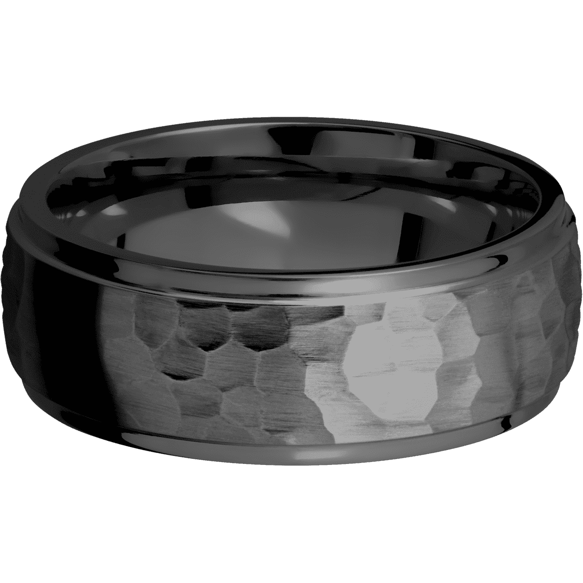 Zirconium + Hammer , Polish Finish