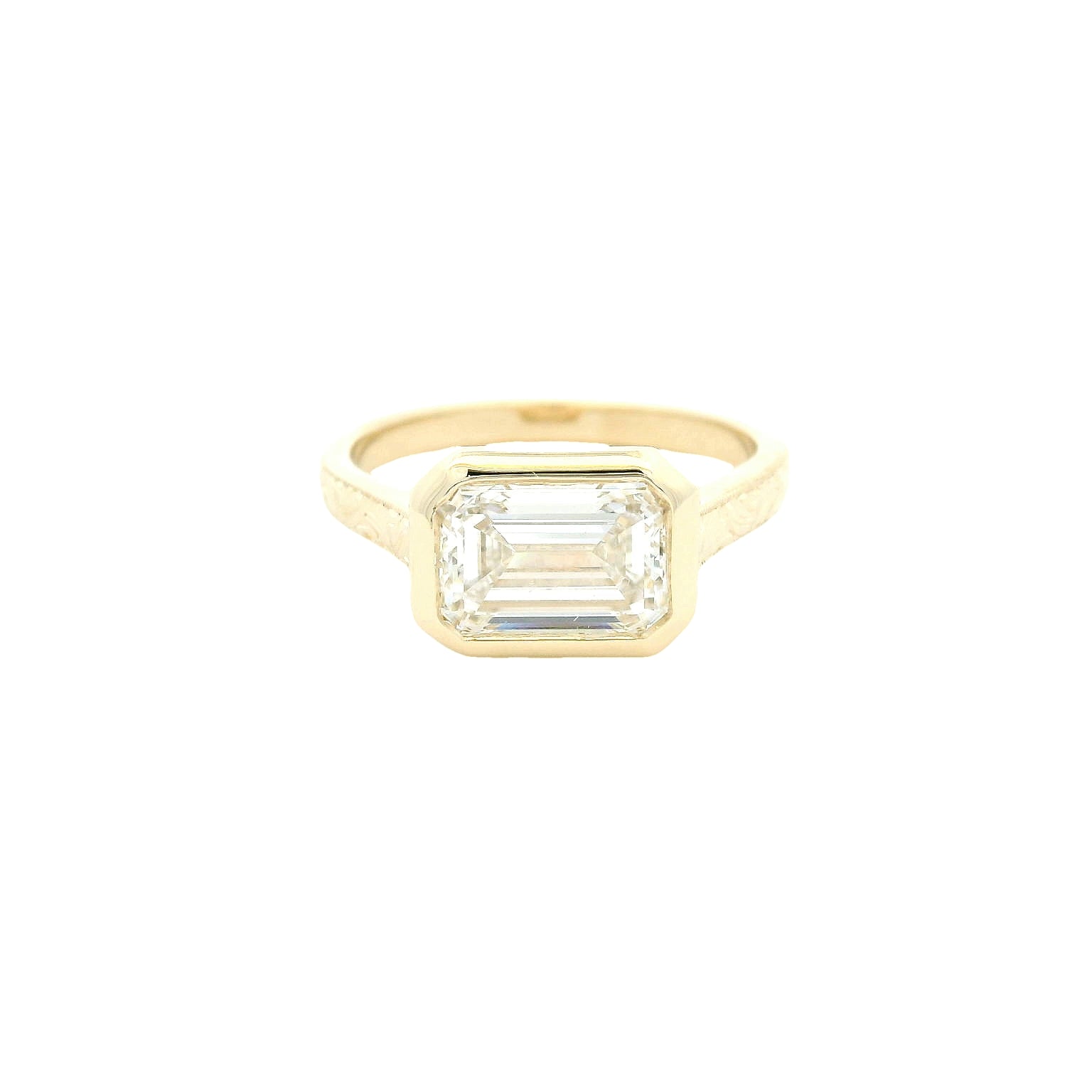 Elegant Emerald-Cut Diamond Ring