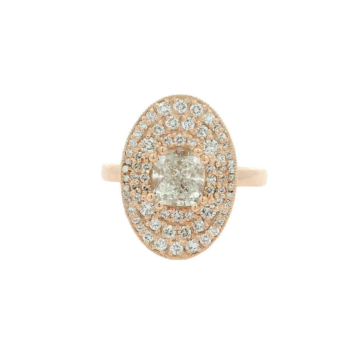Elegant Rose Gold Diamond Ring