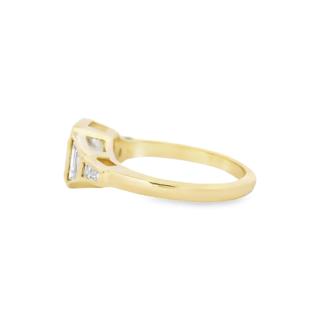 Elegant Emerald Cut Diamond Ring