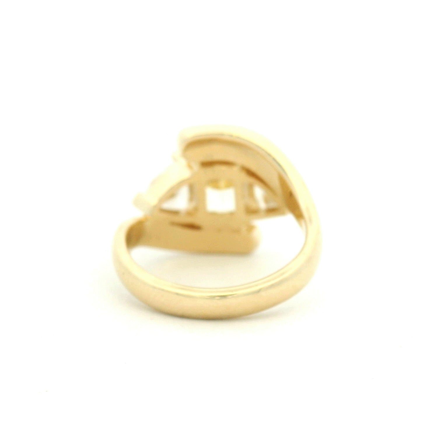 Elegant Yellow Diamond Ring