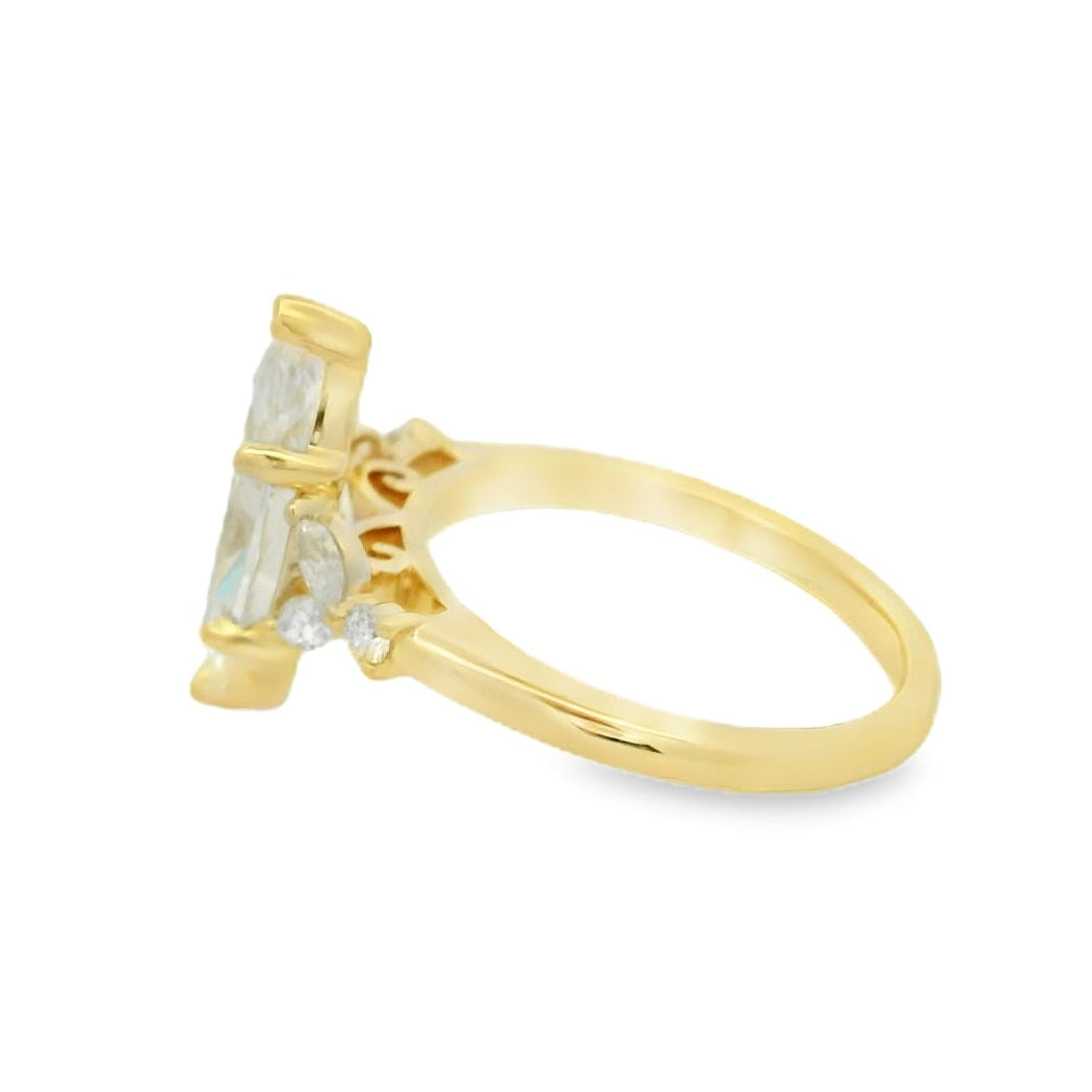 14KYG LG Diamond Engagement Ring