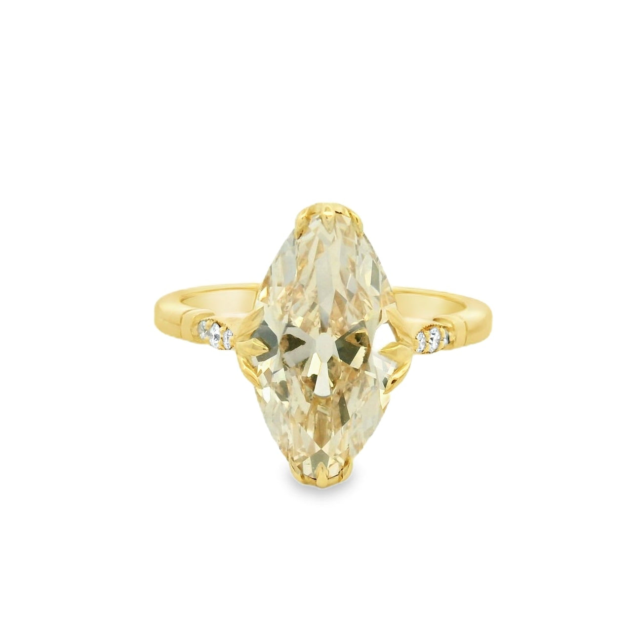 14KYG Moval Engagement Ring