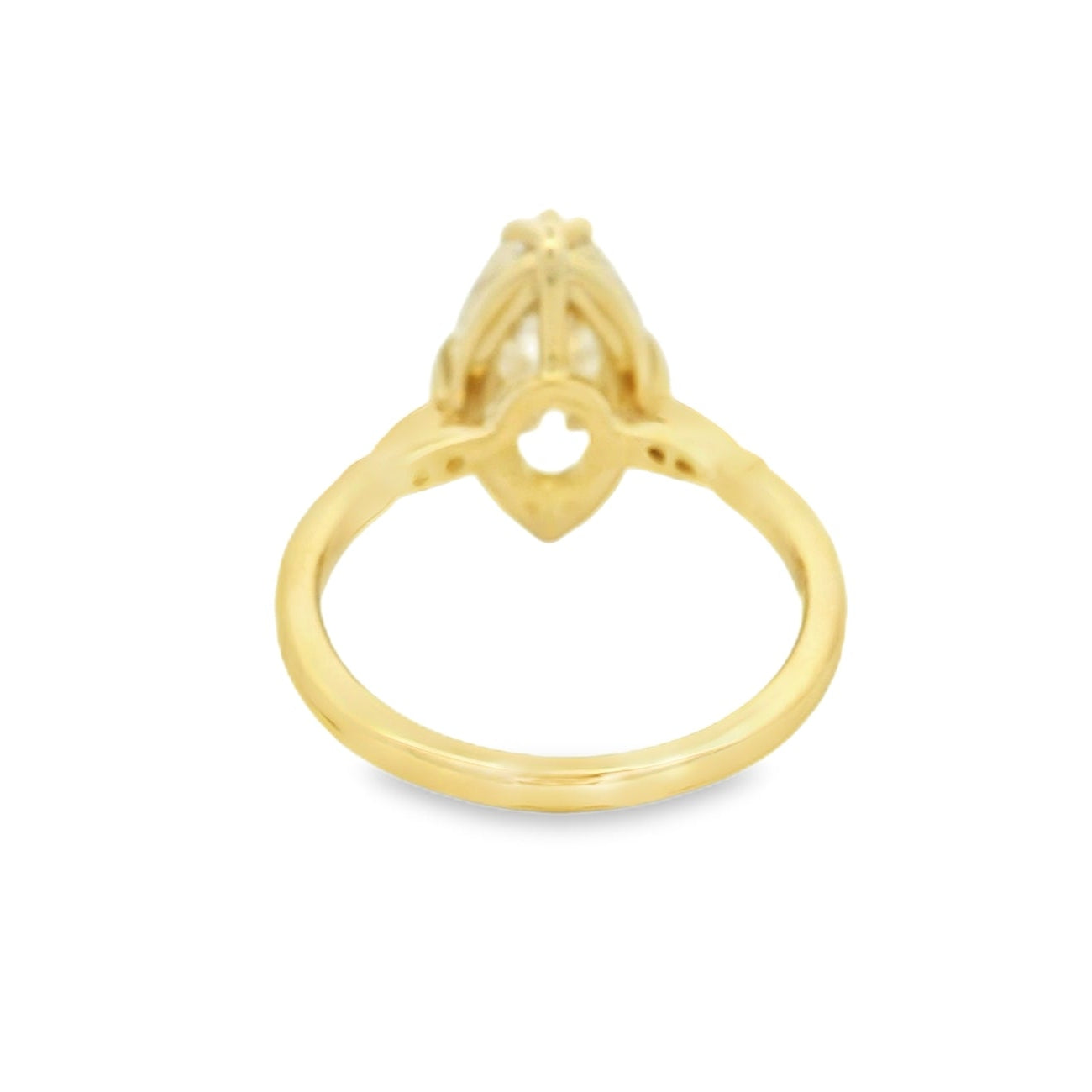 14KYG Moval Engagement Ring