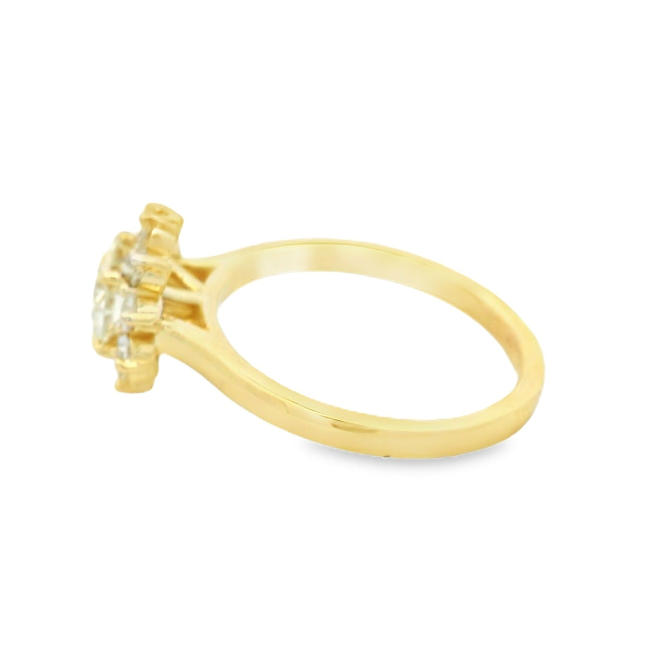 14KYG Diamond Halo Engagement Ring