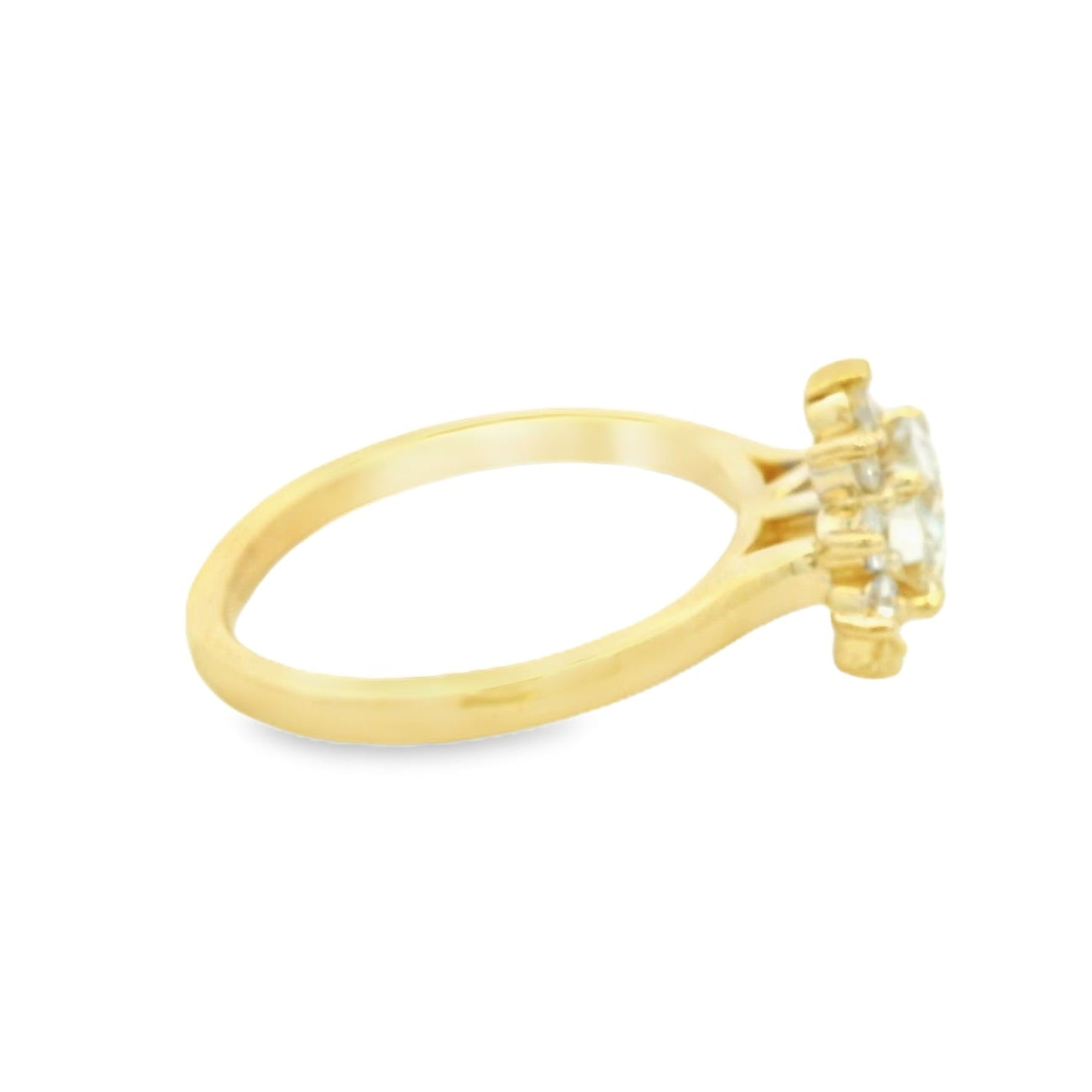 14KYG Diamond Halo Engagement Ring