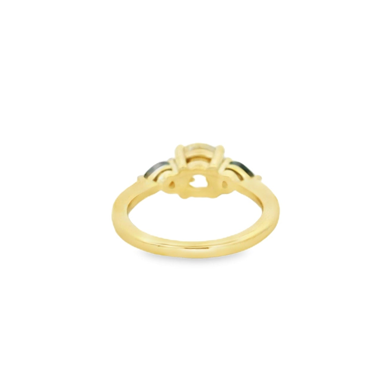 old euro and pear side sapphire ring