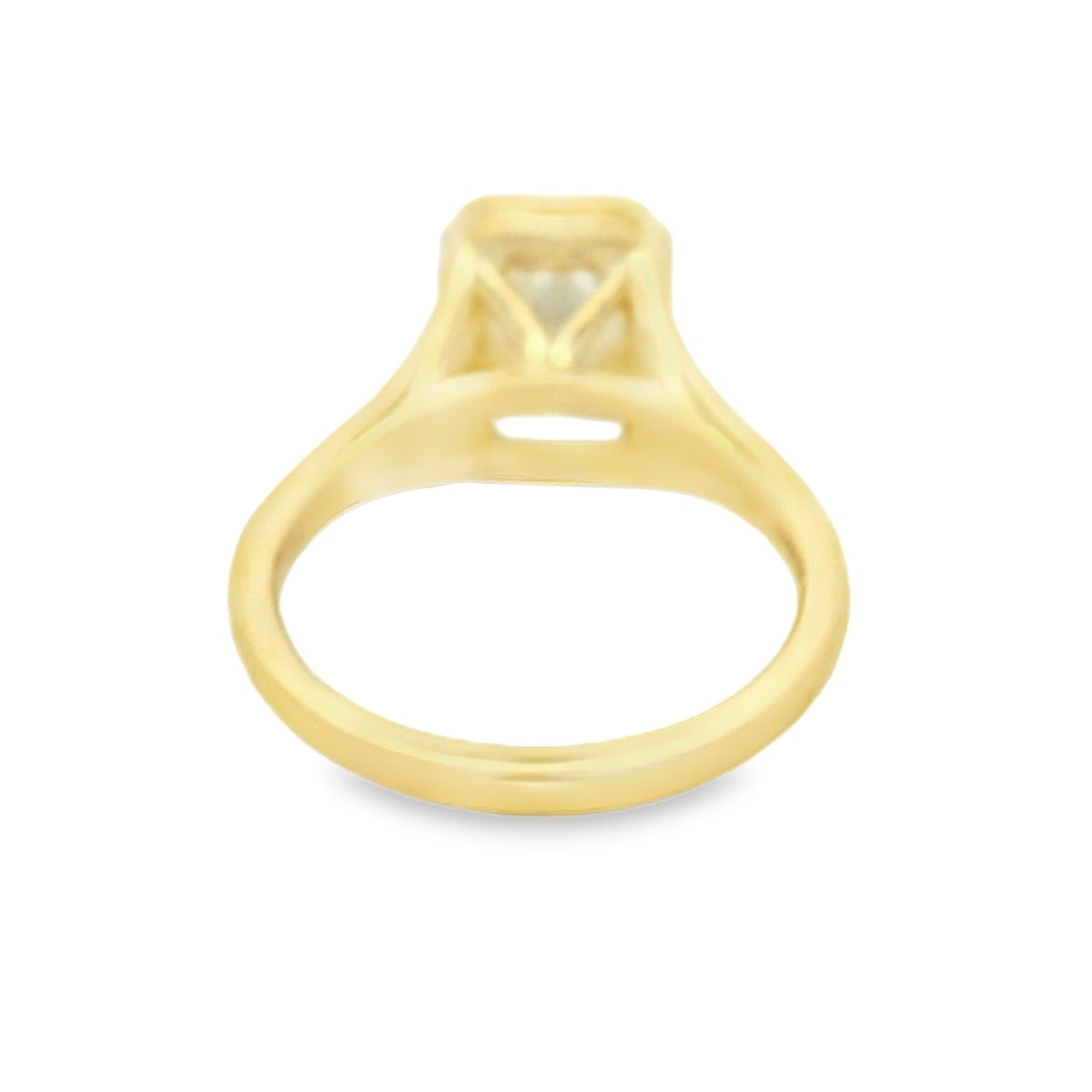 14KYG LG Emerald Cut Engagement Ring