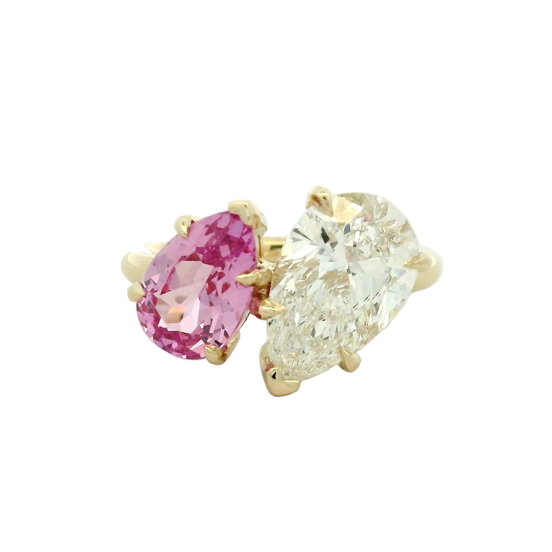14KT YELLOW GOLD MOI ET TOI RING
