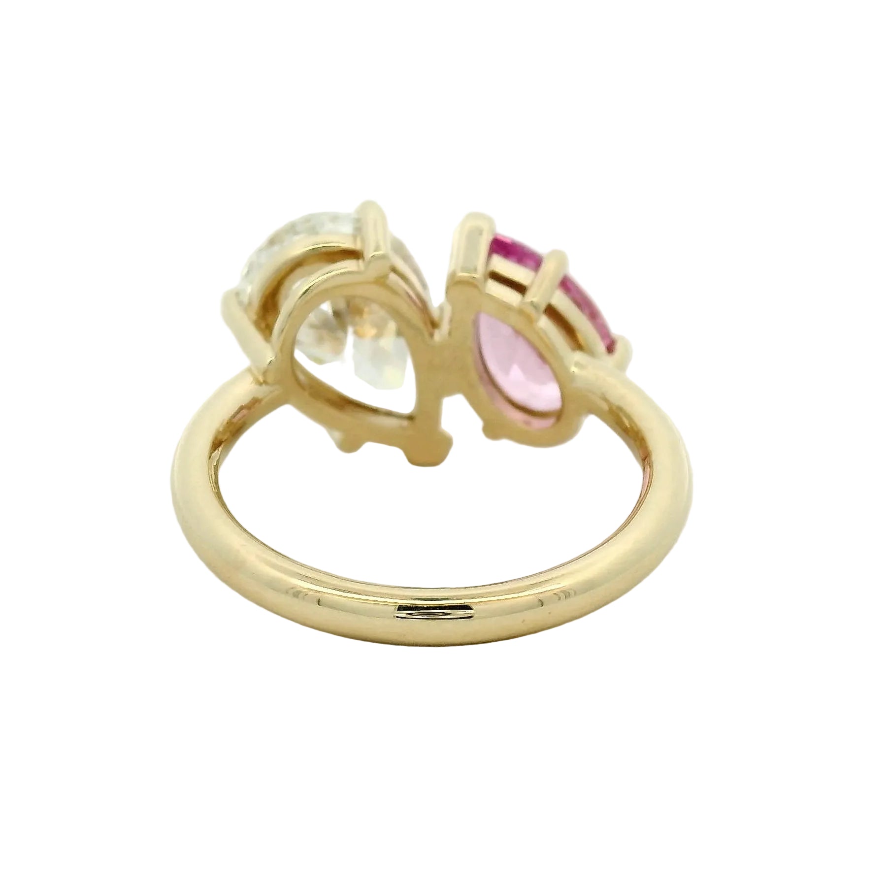 14KT YELLOW GOLD MOI ET TOI RING