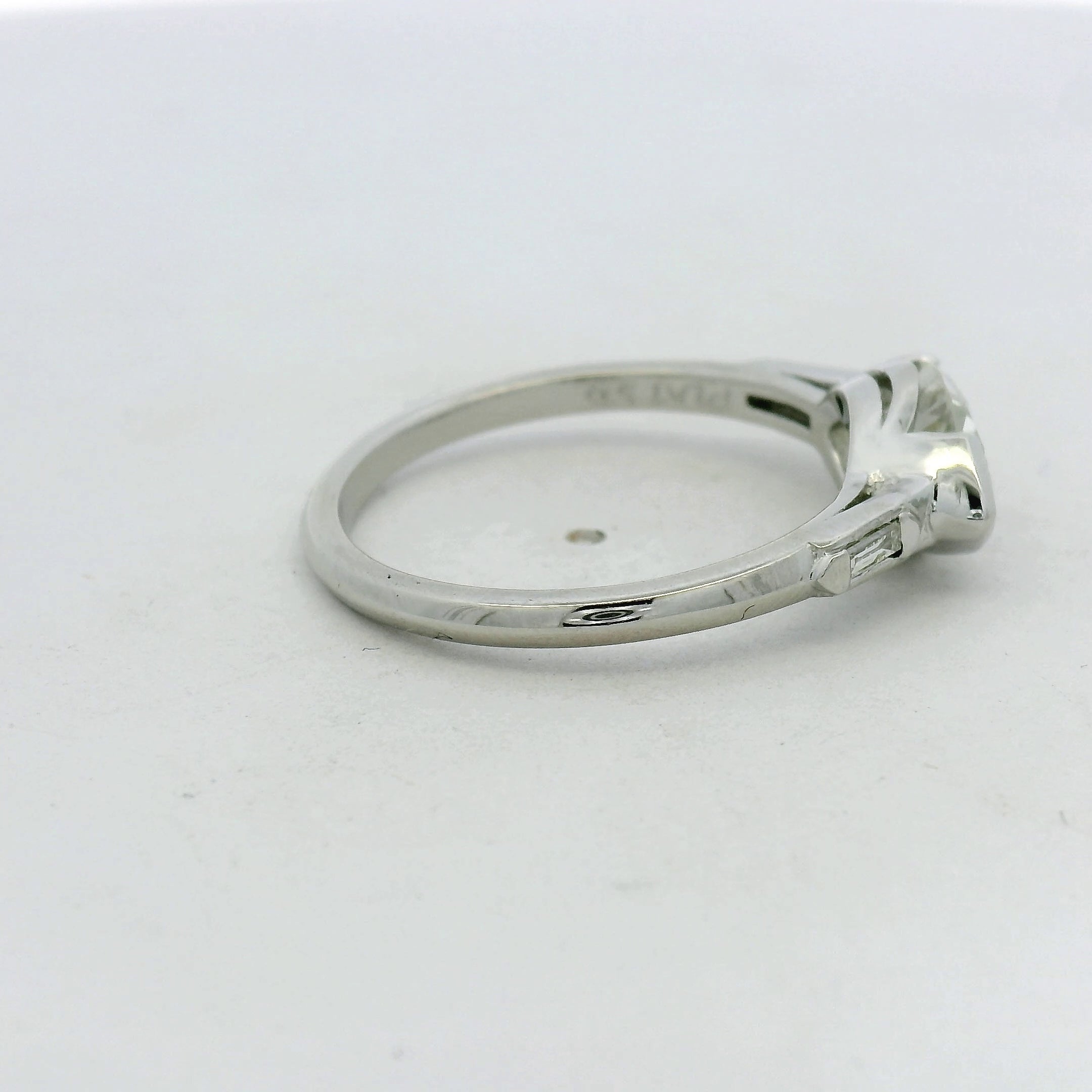 East-West Marquise Diamond Ring in platinum