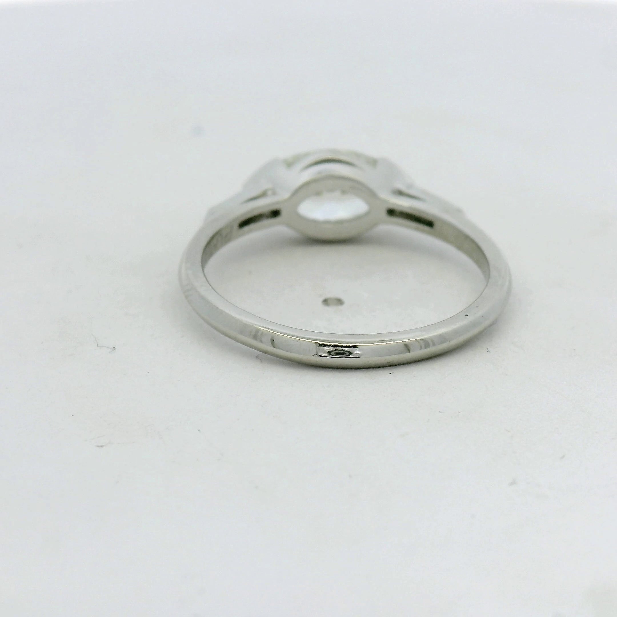 East-West Marquise Diamond Ring in platinum