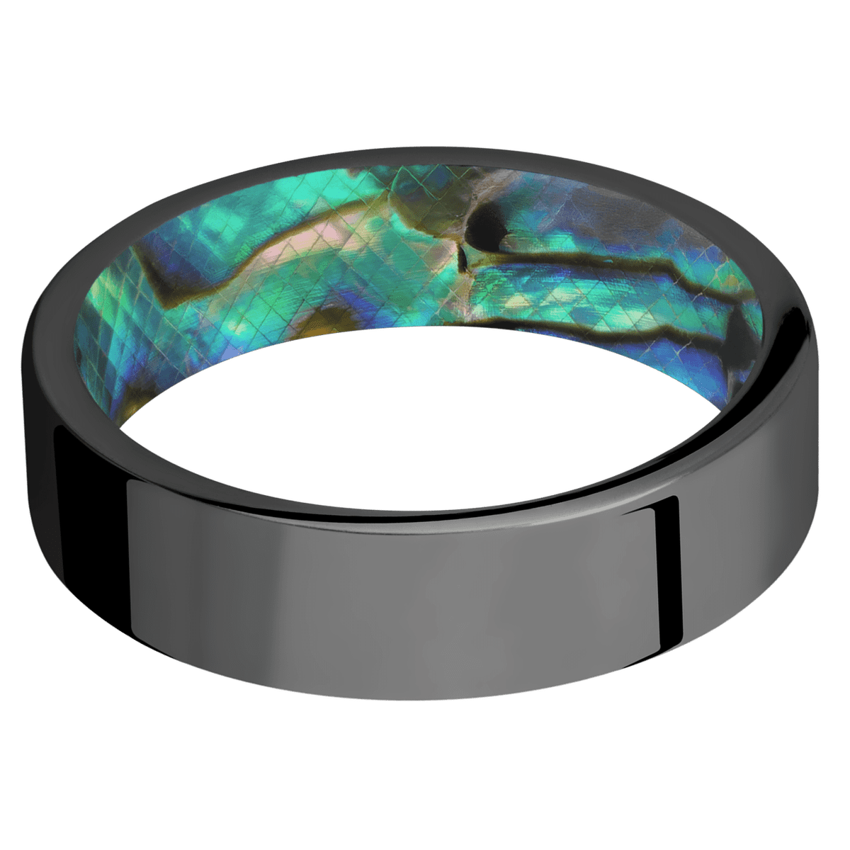 Zirconium + Polish Finish + Abalone