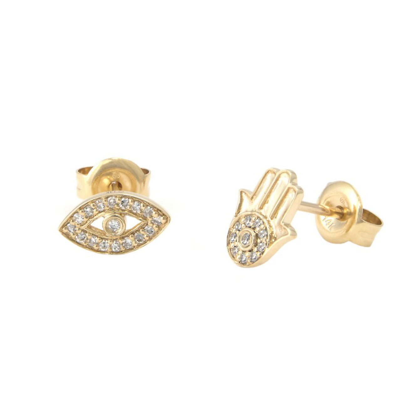 14k Yellow Gold Mixed Earrings