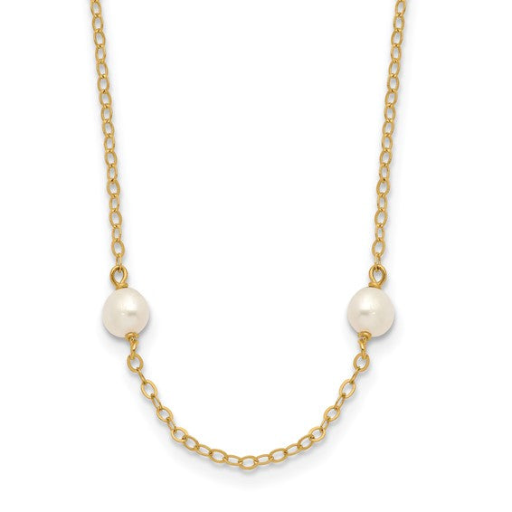 14K GOLD PEARL BY THE YARD NECKLACE