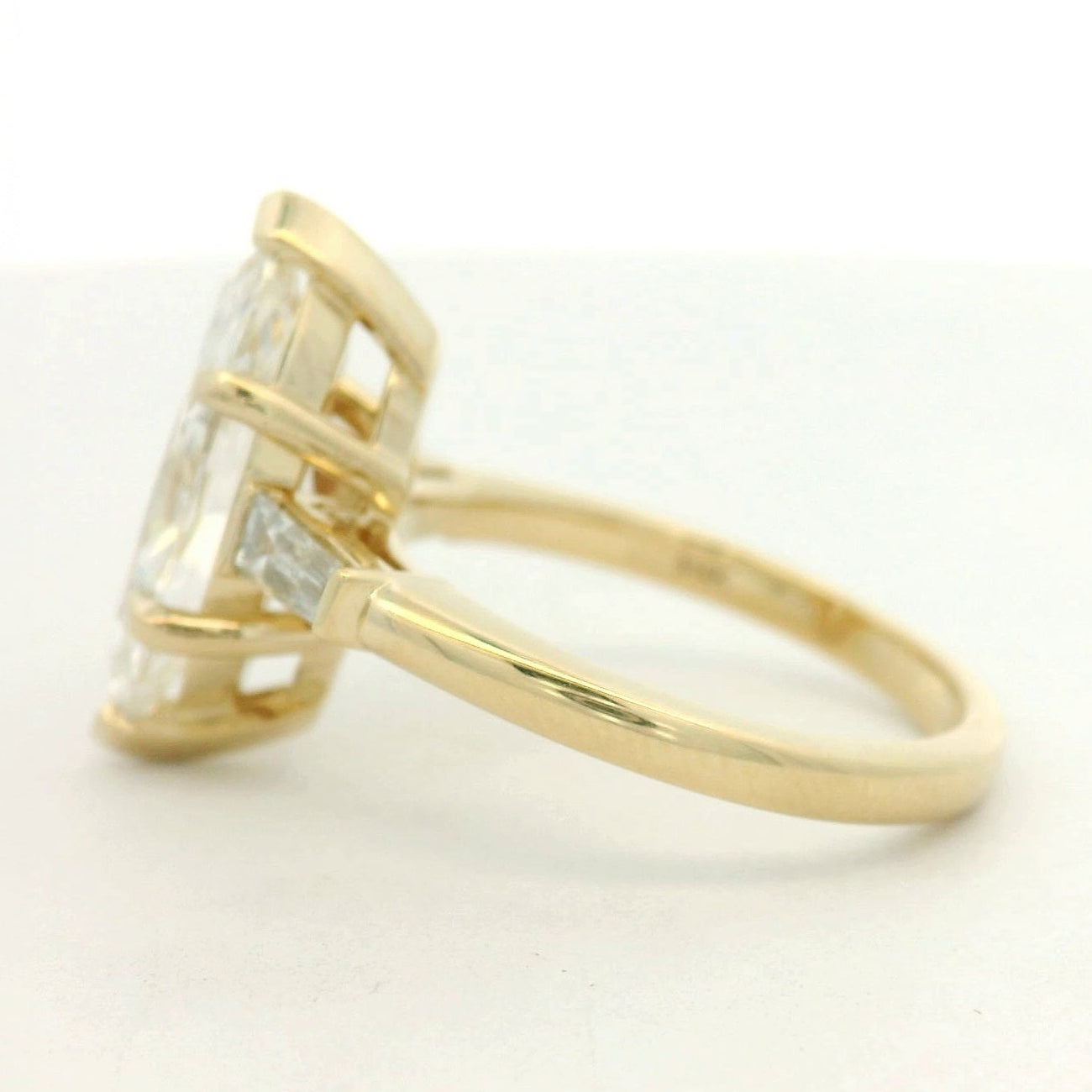 14KYG Marquise & Baguette Engagement Ring
