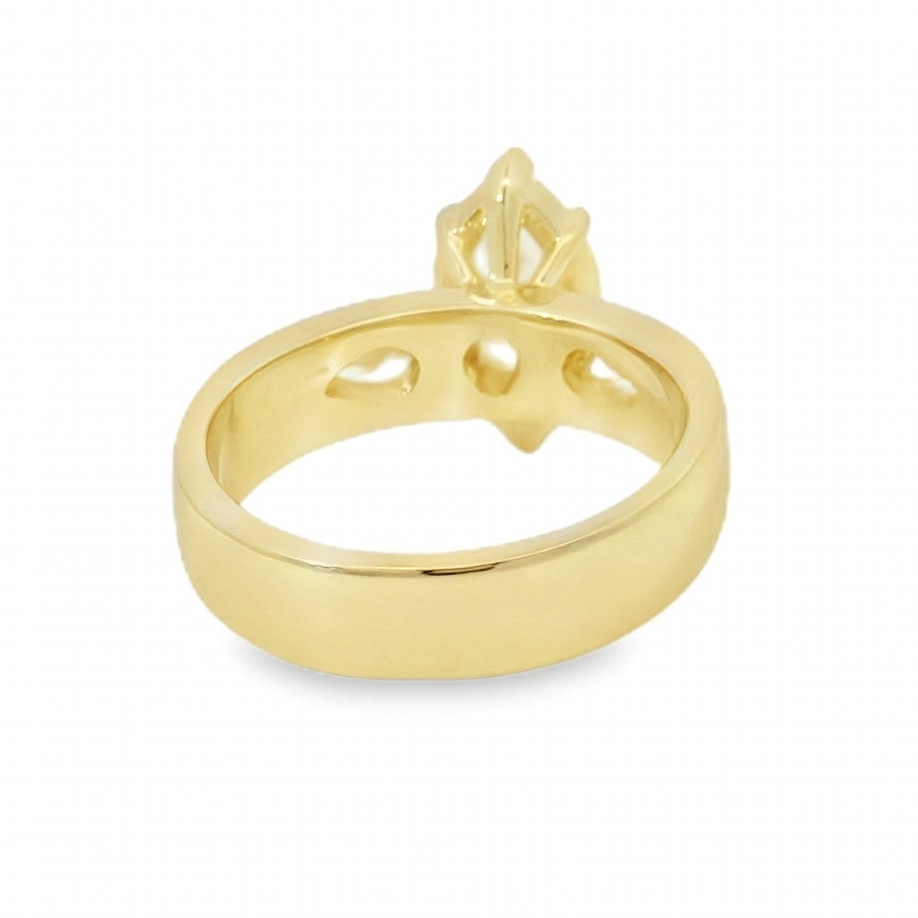 Gold Marquise Wedding Band
