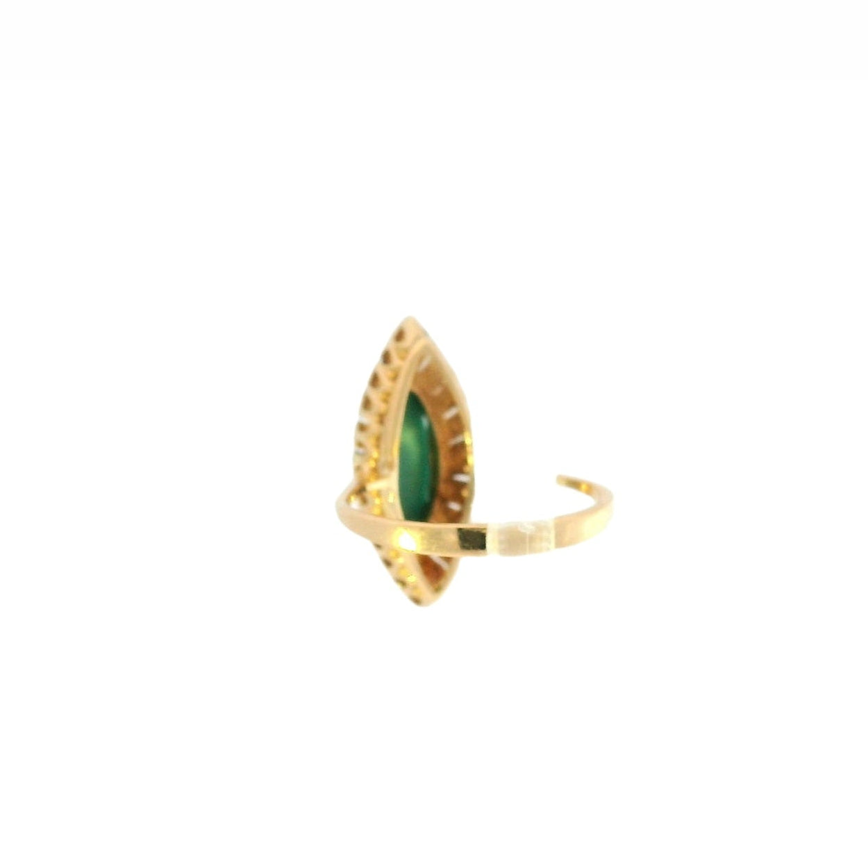 Vintage 18KYG Turquoise Ring