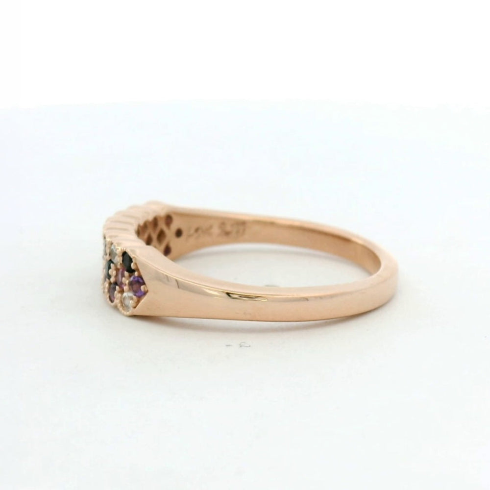 14KT Rose Gold Purple Gemstone Ring
