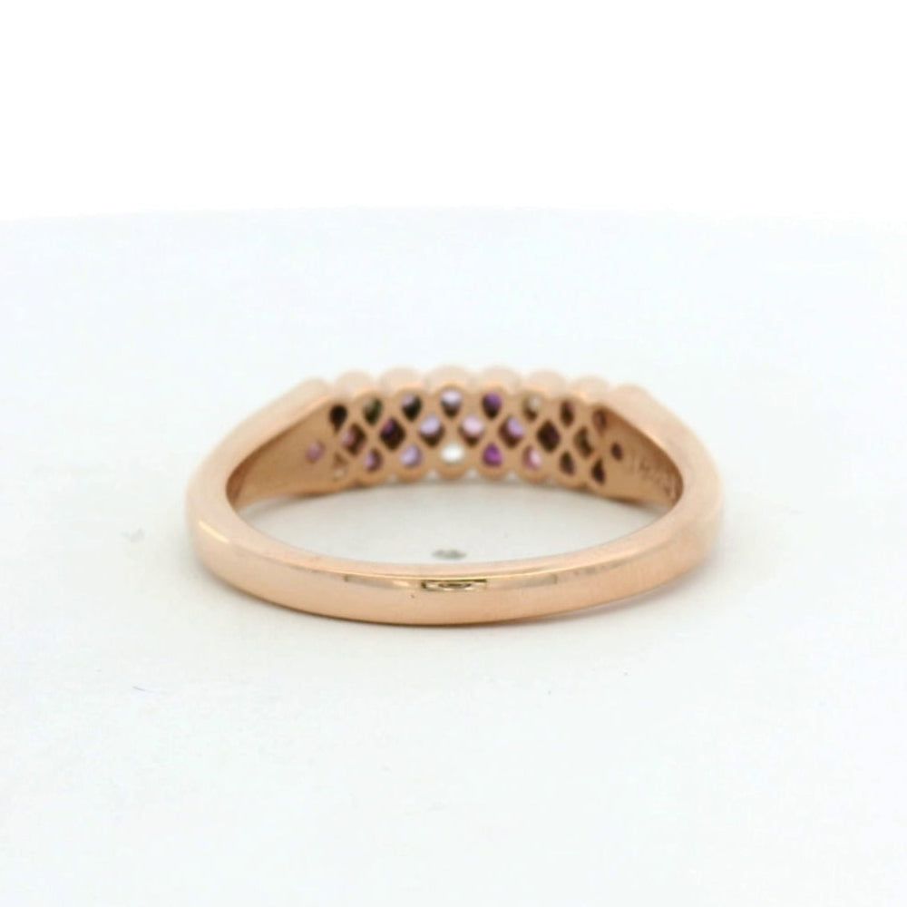 14KT Rose Gold Purple Gemstone Ring