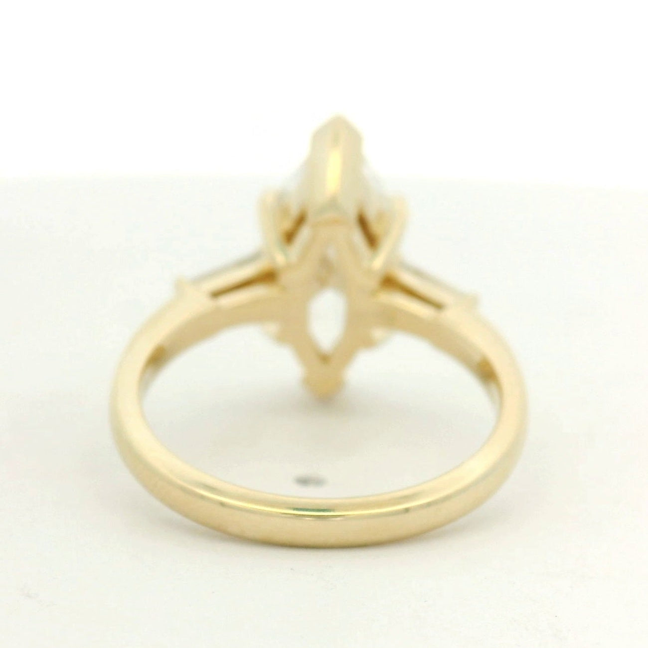 14KYG Marquise & Baguette Engagement Ring