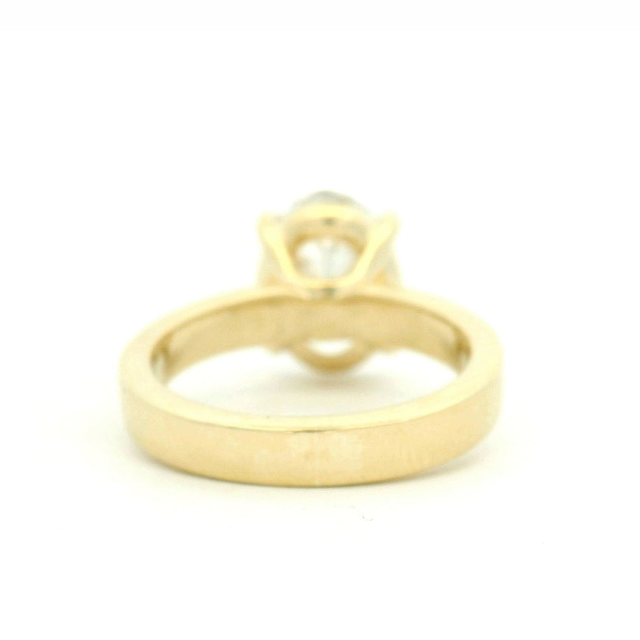 14KYG Oval Solitaire Engagement Ring